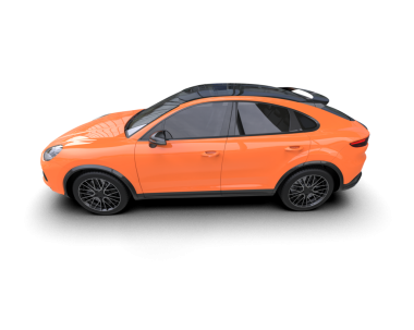 modern araba beyaz arka planda izole edildi. 3 boyutlu görüntüleme