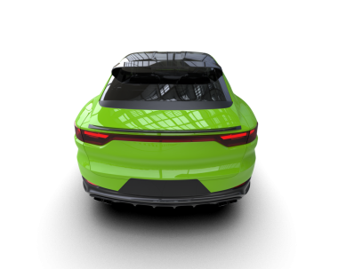 yeşil modern spor araba