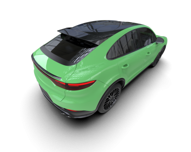 modern araba kırpma yolu ile beyaz arkaplanda izole