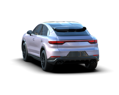 Arka planda modern lüks araba. 3d illüstrasyon