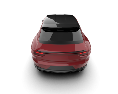 3D görüntüleme kırmızı araba beyaz arkaplan üzerinde izole