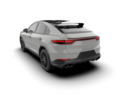 Modern araba. 3d oluşturma