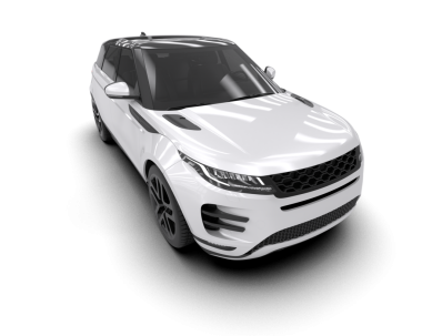 Araba arka planda izole. 3D görüntüleme - illüstrasyon