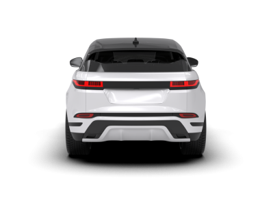 Araba geri görüşü. 3d oluşturma.