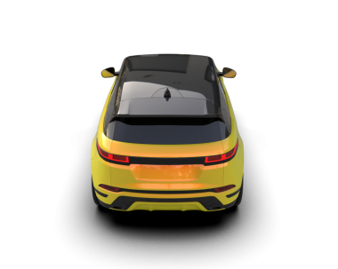 Modern spor araba beyazdan izole edilmiş. 3d oluşturma