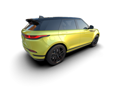 Gri bir arka planda modern lüks araba.