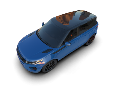 Siyah arkaplandaki araba 3 boyutlu görüntüleme