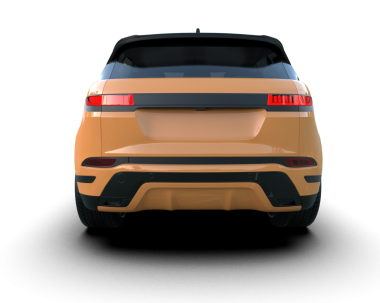 Modern spor araba. Ön görünüm, 3 boyutlu görüntüleme