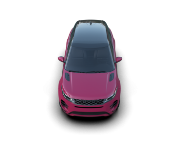 Modern araba arka planda izole edilmiş. 3D görüntüleme - illüstrasyon