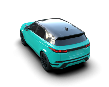 Arka planda izole edilmiş modern lüks araba. 3d oluşturma