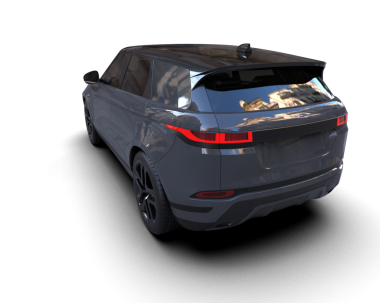 modern araba arka planda 3 boyutlu görüntüleme - illüstrasyon