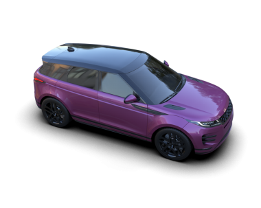 modern otomobil siyah arkaplanda izole edildi. 3D görüntüleme - illüstrasyon