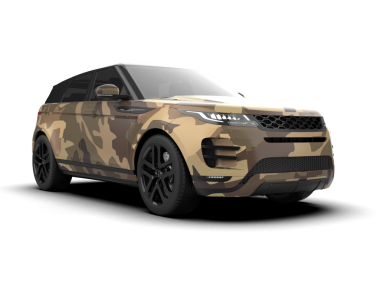 Araç arka planda izole edildi. 3D görüntüleme - illüstrasyon