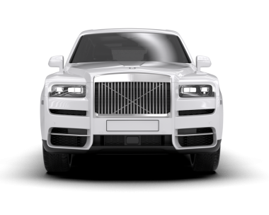 Beyaz bir arka plan üzerinde izole lüks araba