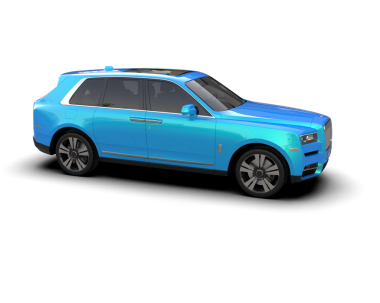 Mavi araba, modern aile arabası.