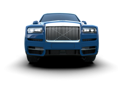 Lüks mavi araba. beyaz arkaplanda izole