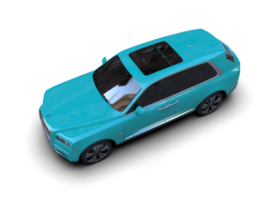 Yansıma ile izole edilmiş araba