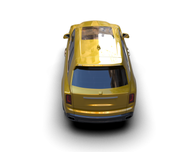 modern araba siyah arkaplanda izole edildi. 3 boyutlu görüntüleme