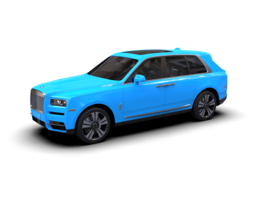 mavi premium lüks araba beyaz arka planda izole.