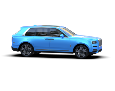 Mavi lüks bir araba. Lüks bir iş arabası. Güzel bir vücudu var.