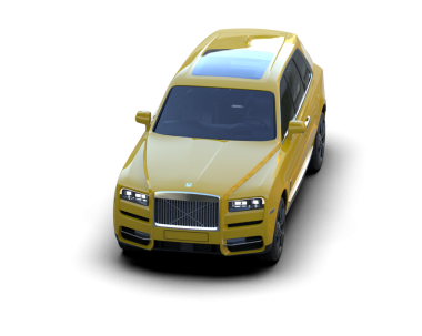 3 d illüstrasyon sarı araba