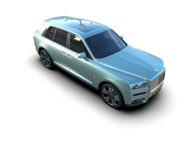 Arka planda lüks bir araba var. 3 Boyutlu Hazırlama -