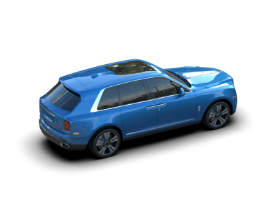 mavi modern araba beyaz arka planda izole edildi