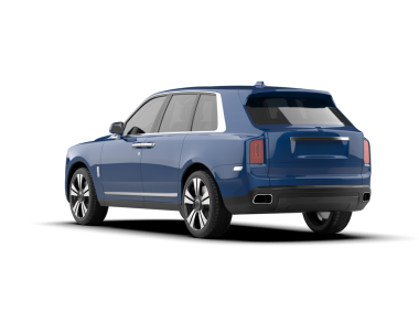 Beyaz arka planda gölgeli modern lüks araba - 3 boyutlu illüstrasyon