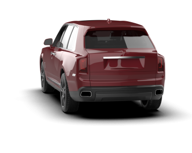 3 boyutlu kırmızı bir araba.