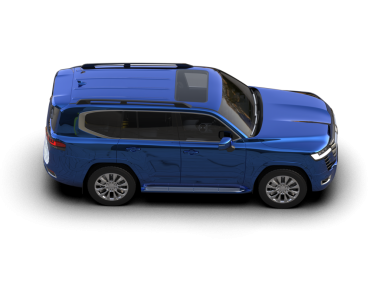 Küçük jipli mavi küçük bir araba. 3d oluşturma.