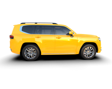 SUv beyaz arkaplanda izole edildi