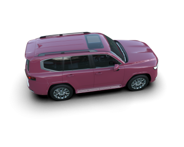 Pembe araba beyaz arka planda izole edilmiş. kırpma yolu - illüstrasyon