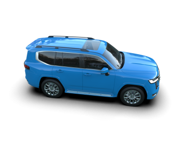 mavi modern araba - arka plan - 3 boyutlu illüstrasyon