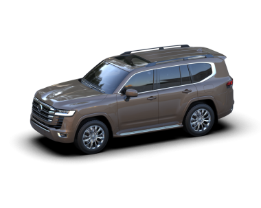 SUV siyah arka planda izole edildi. 3d oluşturma