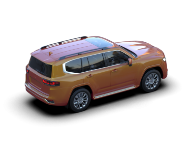 Araç beyaz arka planda izole edilmiş. 3d oluşturma