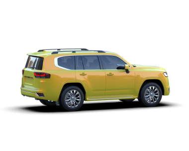 Modern SUV beyaz arka planda izole edildi. 3D görüntüleme - illüstrasyon