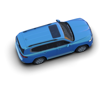 Siyah arka planda modern bir araba. 3d oluşturma