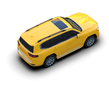 Sarı modern şehir arabası