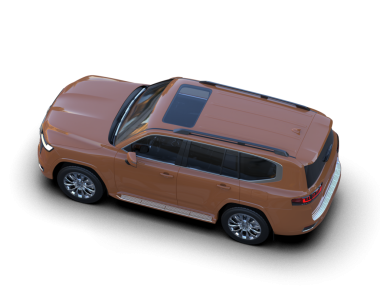 SUV beyaz yolda izole edildi. 3d oluşturma