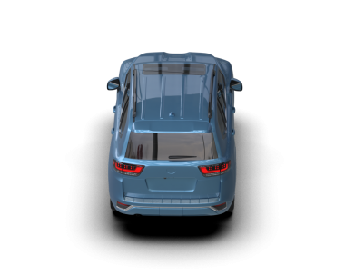 3 boyutlu çizim, beyaz arkaplanda izole edilmiş araba, kırpma yolu olan araba