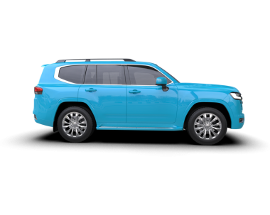 mavi modern araba beyaz arka planda izole edildi - arka plan