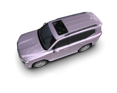 Pembe bir arabanın 3 cg görüntüsü.