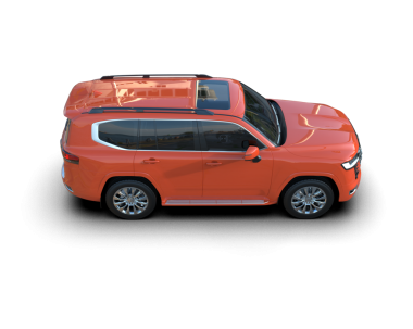 Modern SUV arabası siyah arka planda izole edilmiş. 3d illüstrasyon