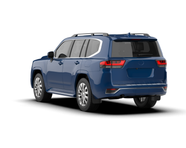 SUV yan görünümü beyaz arkaplanda izole edildi