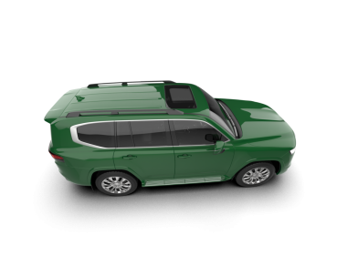 modern yeşil araba - yan görünüm