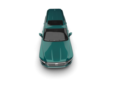 araba beyaz arkaplanda izole edildi