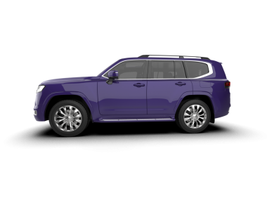 mor modern araba - ön görünüm - 3 boyutlu görüntüleme