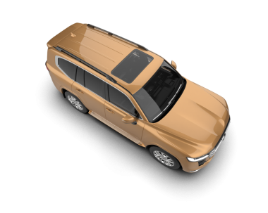 Sarı arka planda bir araba