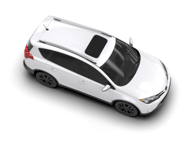 modern beyaz araba beyaz arka plan üzerinde izole