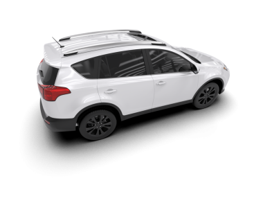 modern araba kırpma yolları ile beyaz arkaplanda izole